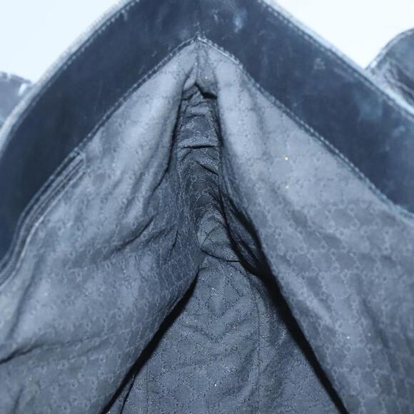 GUCCI Web Sherry Line Tote Bag Canvas Red Gray Green - Picture 16 of 16